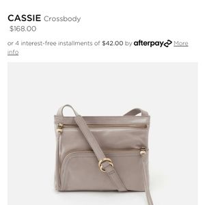 Hobo cassie leather crossbody bag matching wallet
